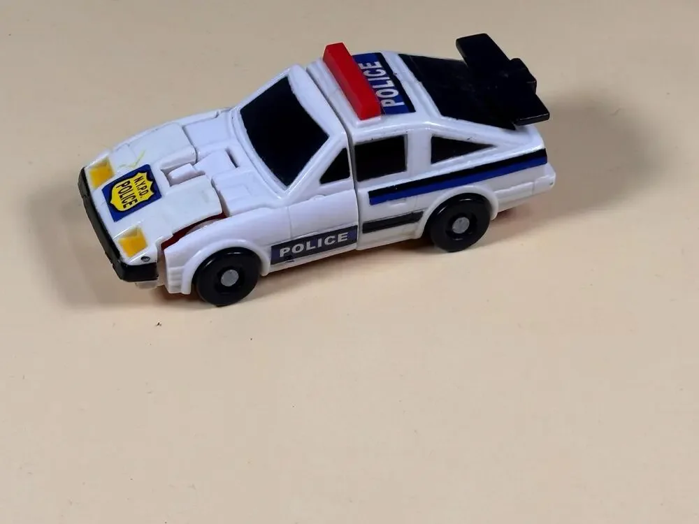 Vintage Transformers G1 Defensor KO Knockoffs NYPD Police Car Figure 1986